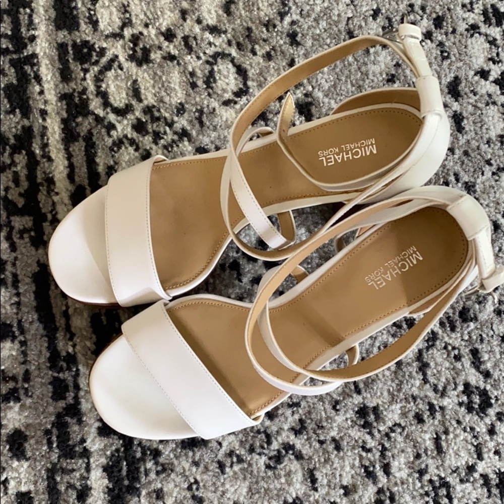 Michael kors white heels